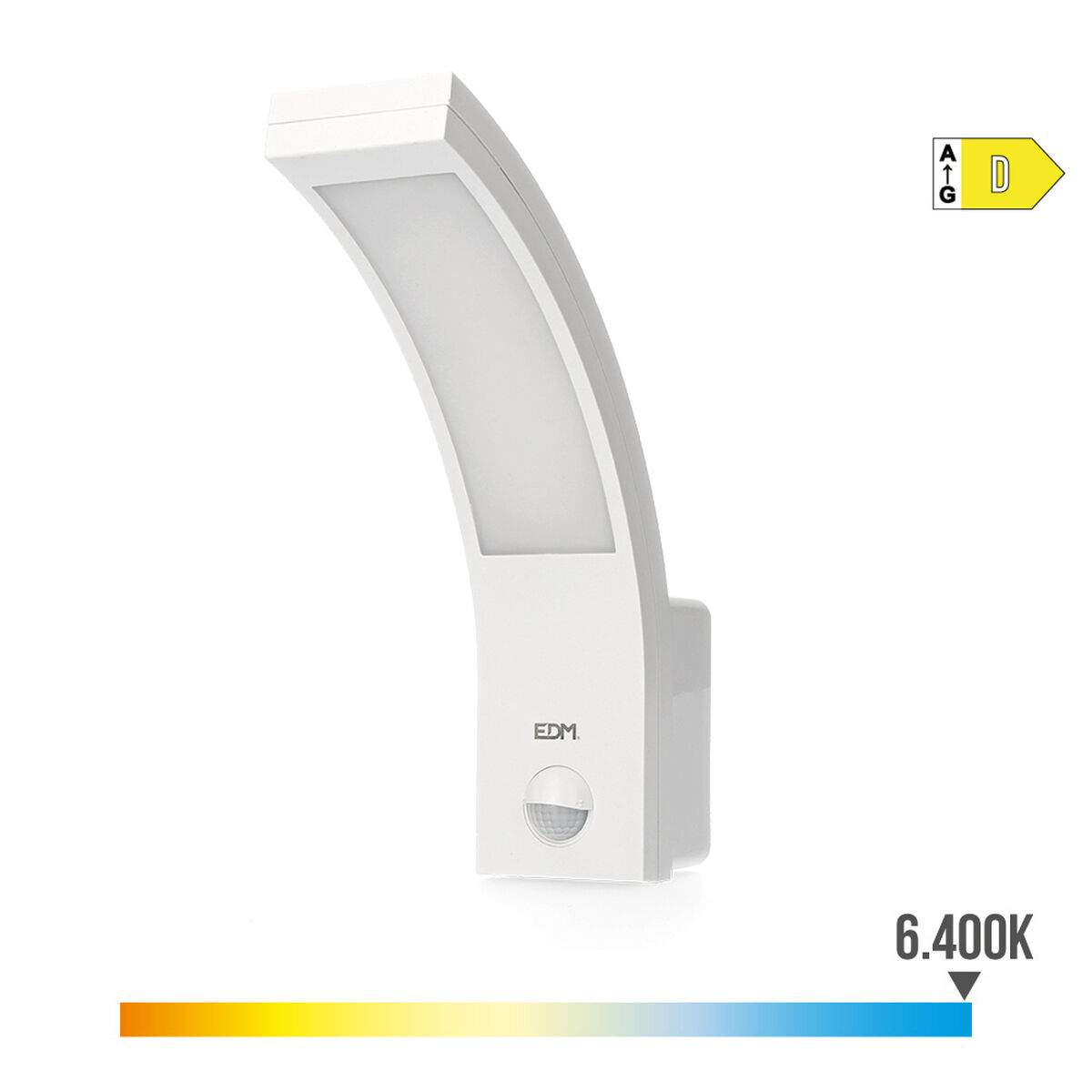 Applique Da Parete Edm 32536 Polipropilene A B 10 W 750 Lm Bianco Esterno (6400 k)