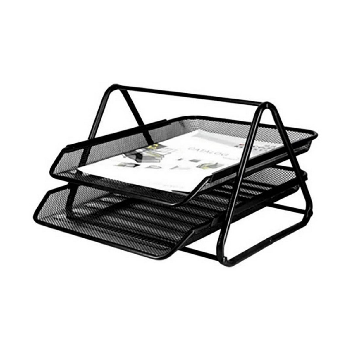 Vassoio Portadocumenti Q-Connect Gxa100 Nero Metallo Plastica 30 X 35 X 18,5 cm