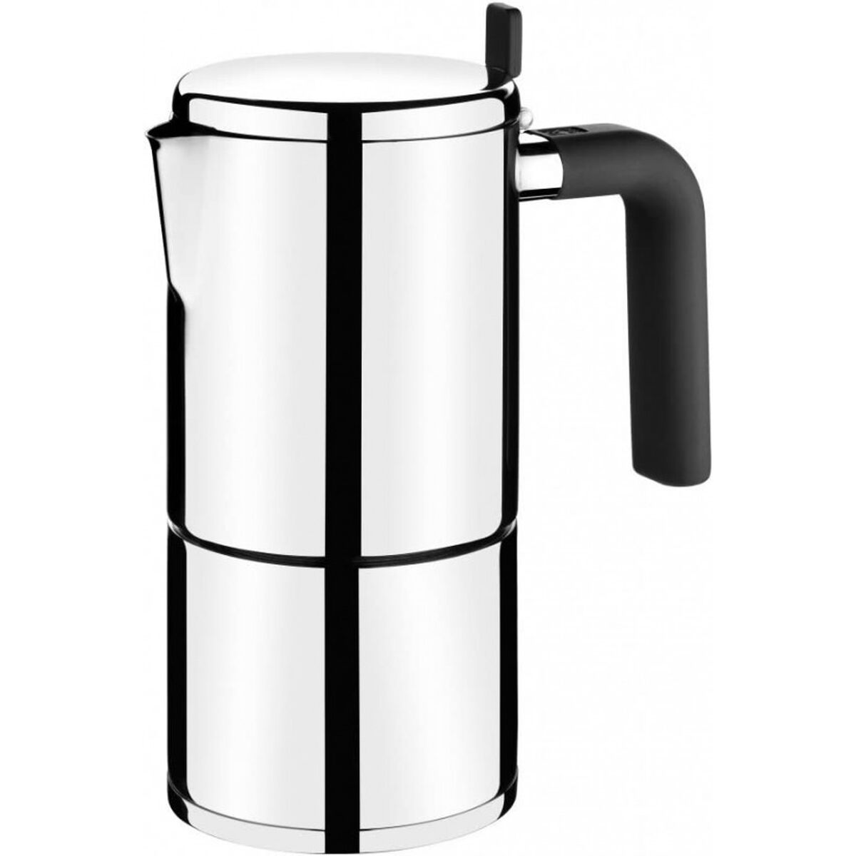 Caffettiera Italiana Bra Bali Acciaio 10 Tazze 500 Ml Metallo Acciaio Inossidabile