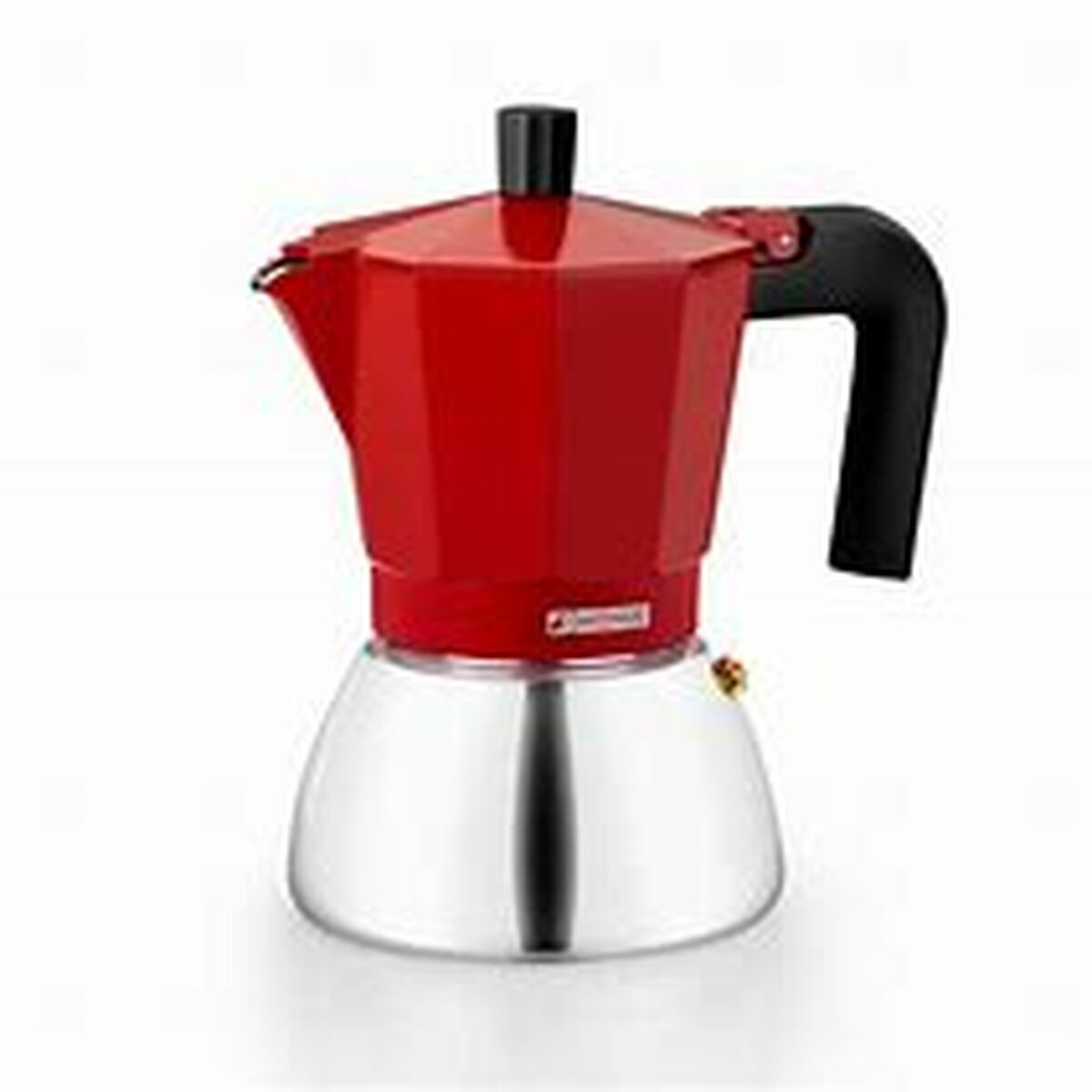 Caffettiera Italiana Bra Inox Red 9t Rosso 470 ml