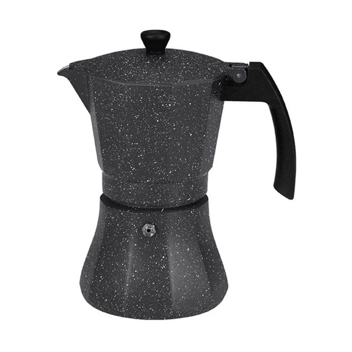 Caffettiera Italiana Edm Nero Alluminio 12 Tazze Induzione