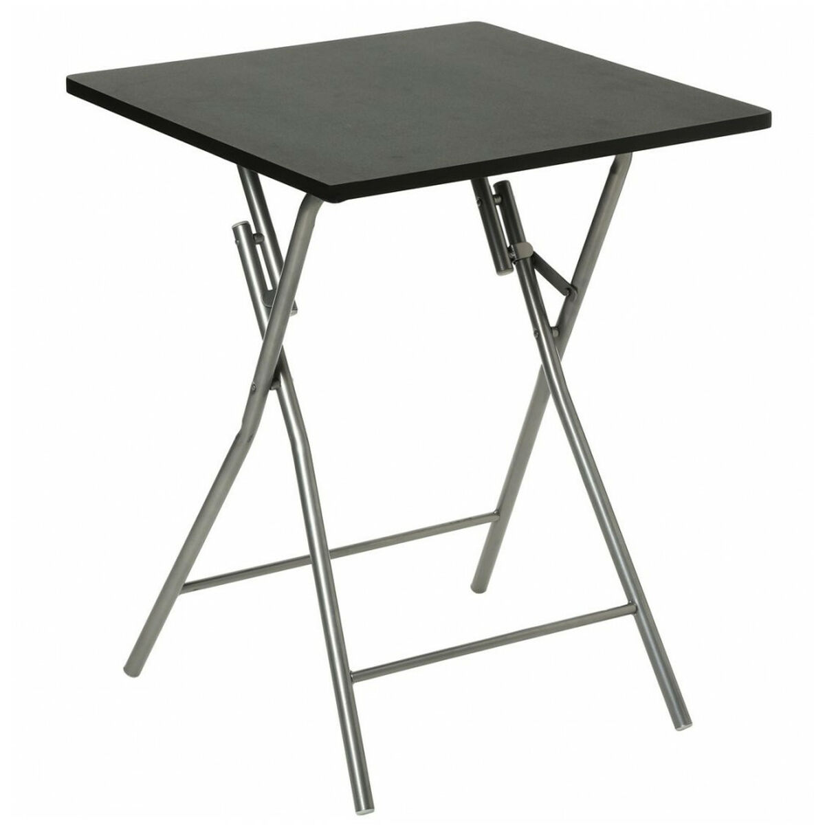 Tavolo Pieghevole Hespéride Nero Rosso Nero/grigio Metallo Acciaio 60 X 60 X 75 cm
