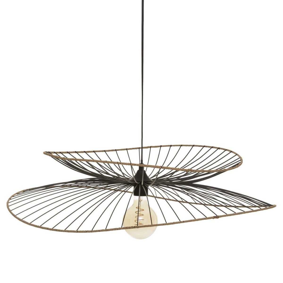 Lampadario Atmosphera Alara 40w Nero (ø 69,5 X 17,5 Cm)