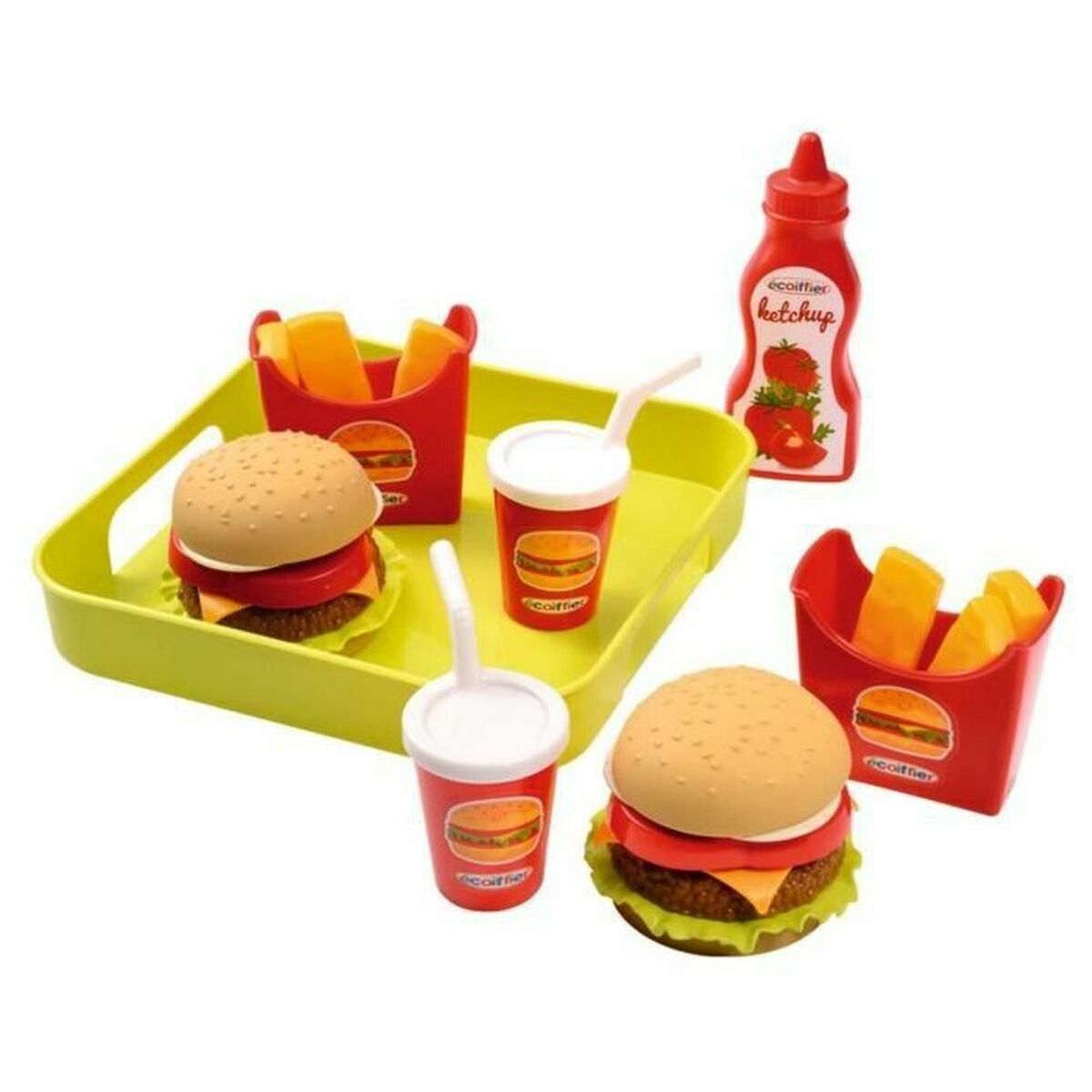 Set Di Alimenti Giocattolo Ecoiffier Hamburger Tray