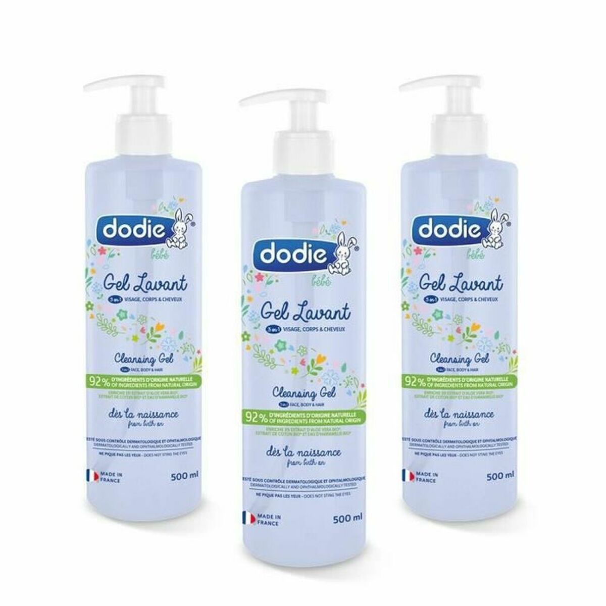 Gel Doccia Dodie 500 Ml 3 Pezzi (3 Unità)