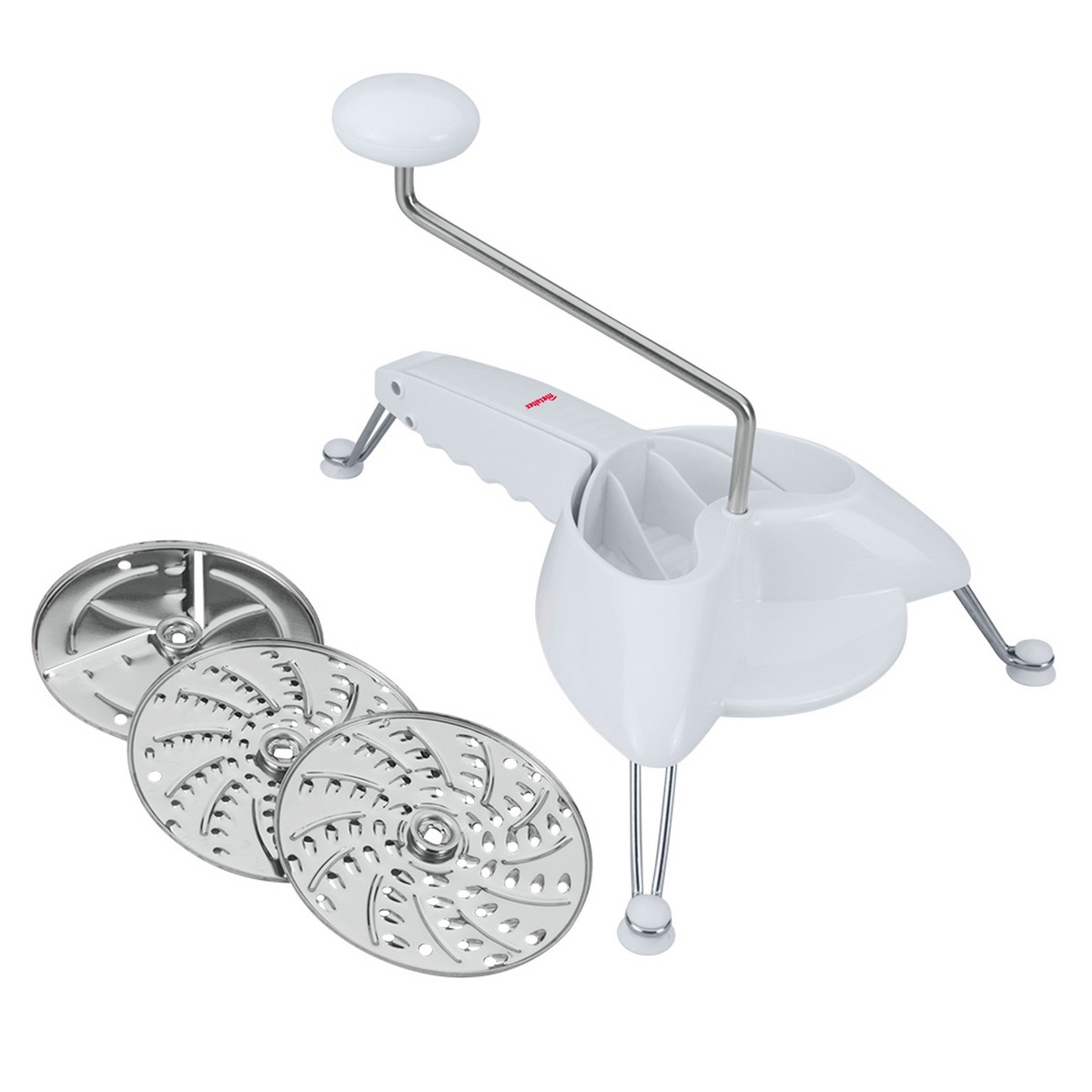 Grattugia Metaltex Gambe Bianco Acciaio Inossidabile (ø 24 Cm)