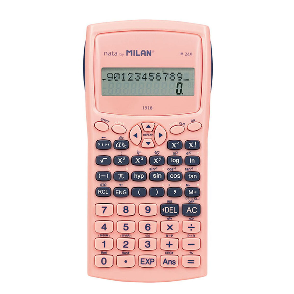 Calcolatrice Scientifica Milan M240 Serie 1918 Rosa
