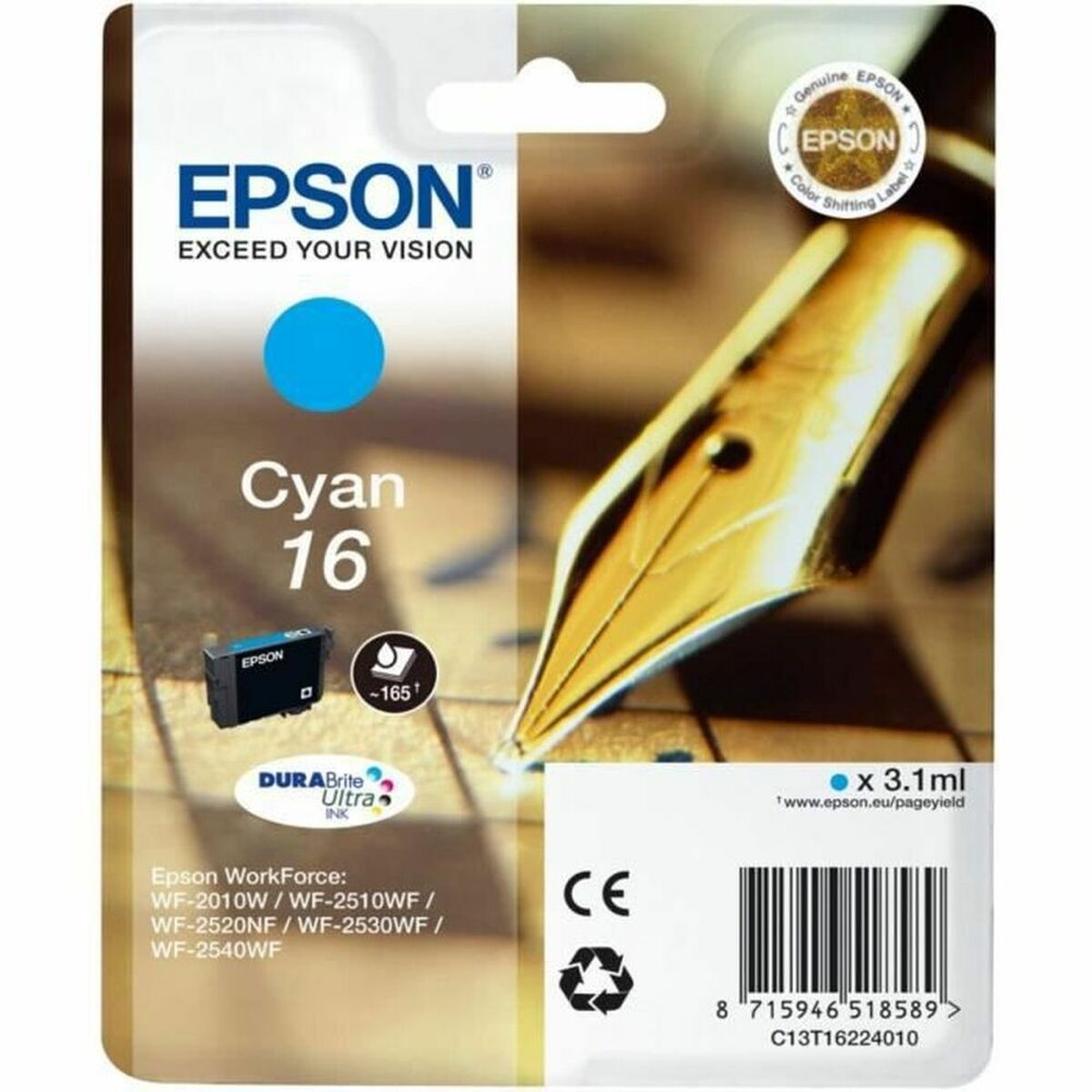 Cartuccia Ad Inchiostro Originale Epson 16 Ciano