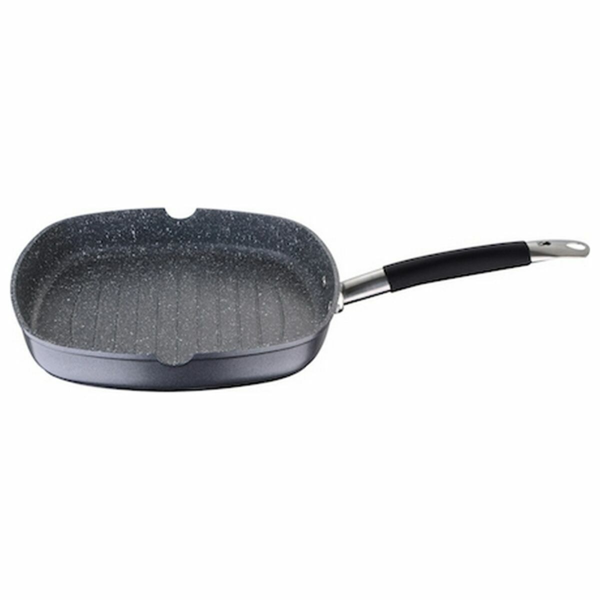Griglia Masterpro BgmP-3287-Bk Alluminio Alluminio Forgiato Ø 28 Cm 28 X 28 X 4,5 Cm (4 Pezzi)