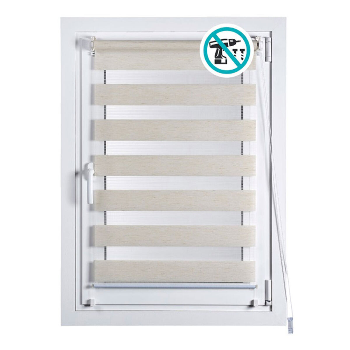 Store A Rullo Stor Planet Clip&fix Night&day Beige 150 X 180 cm