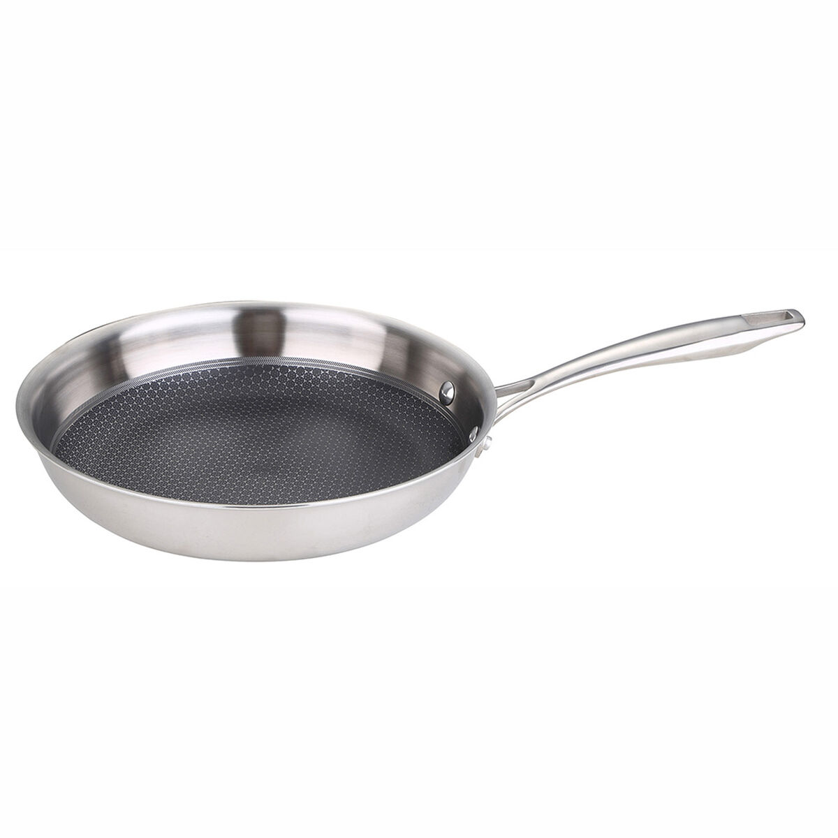 Padella Masterpro BgmP-1632 Ø 28 Cm Argentato Acciaio Inossidabile