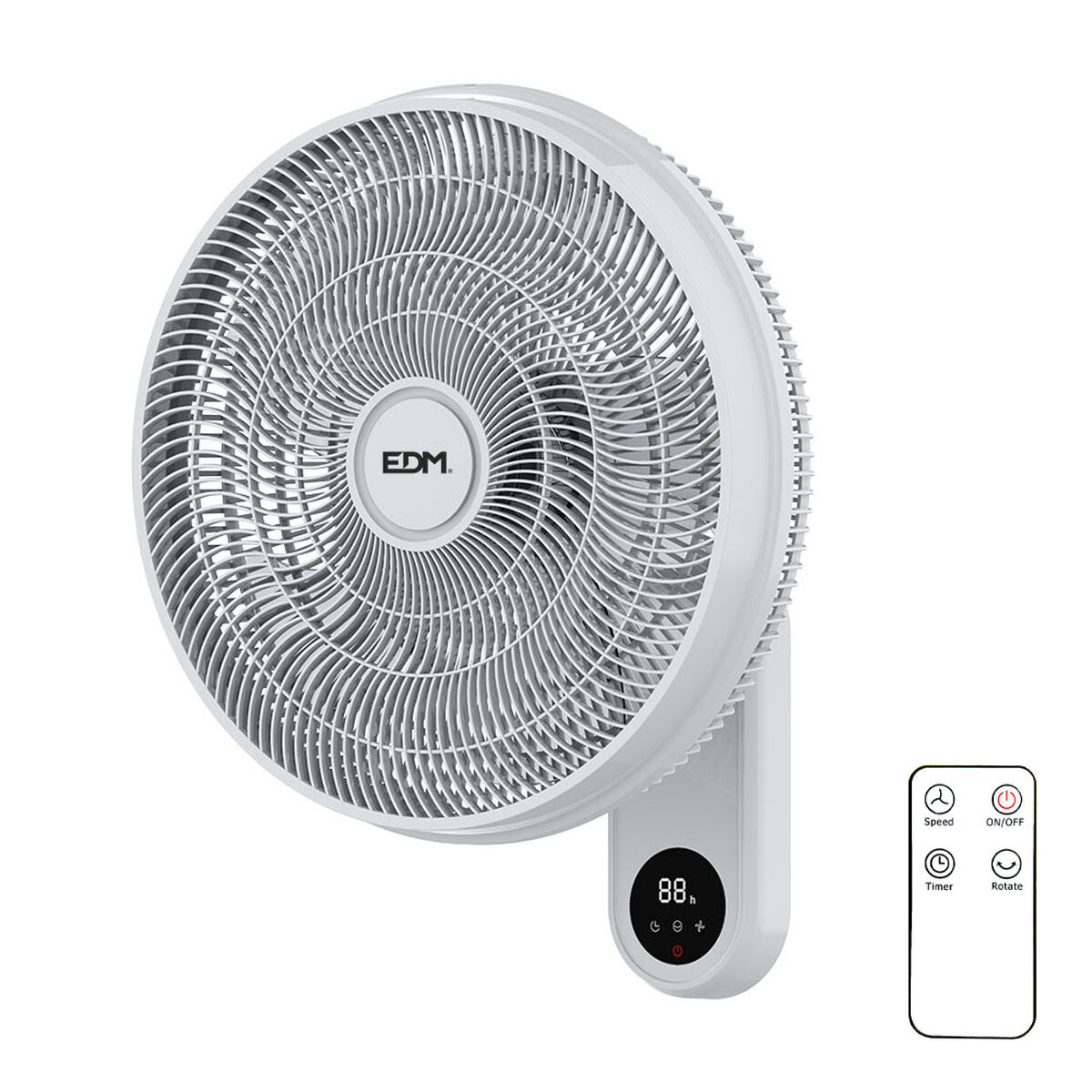 Ventilatore Da Parete Edm Bianco 50 W
