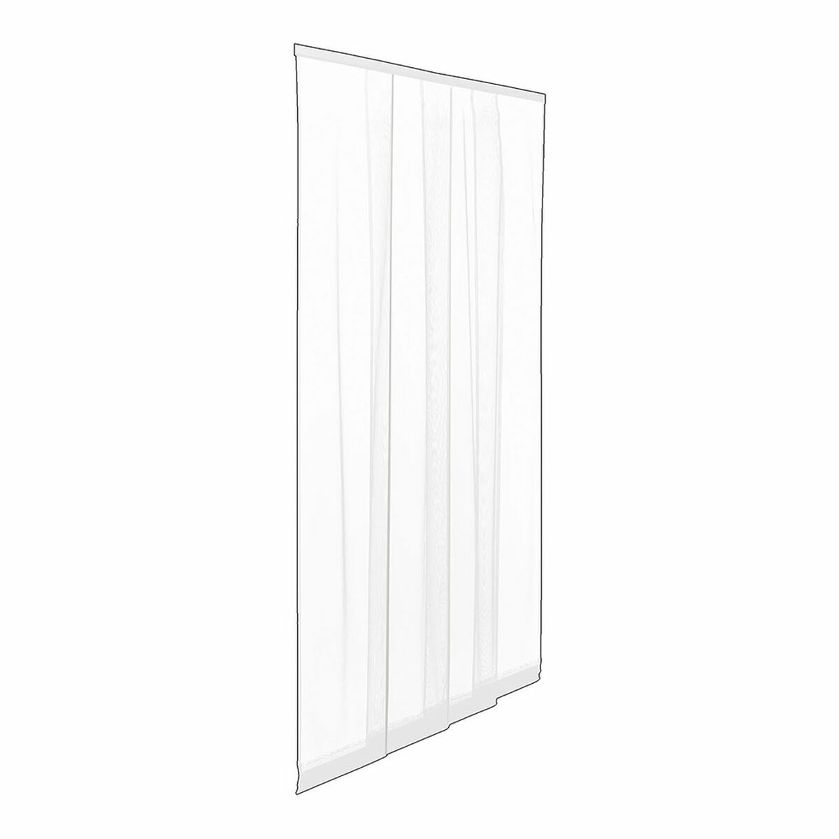 Zanzariera Irs Bianco 140 X 240 Cm Pvc Porte Strisce (2 Unità)
