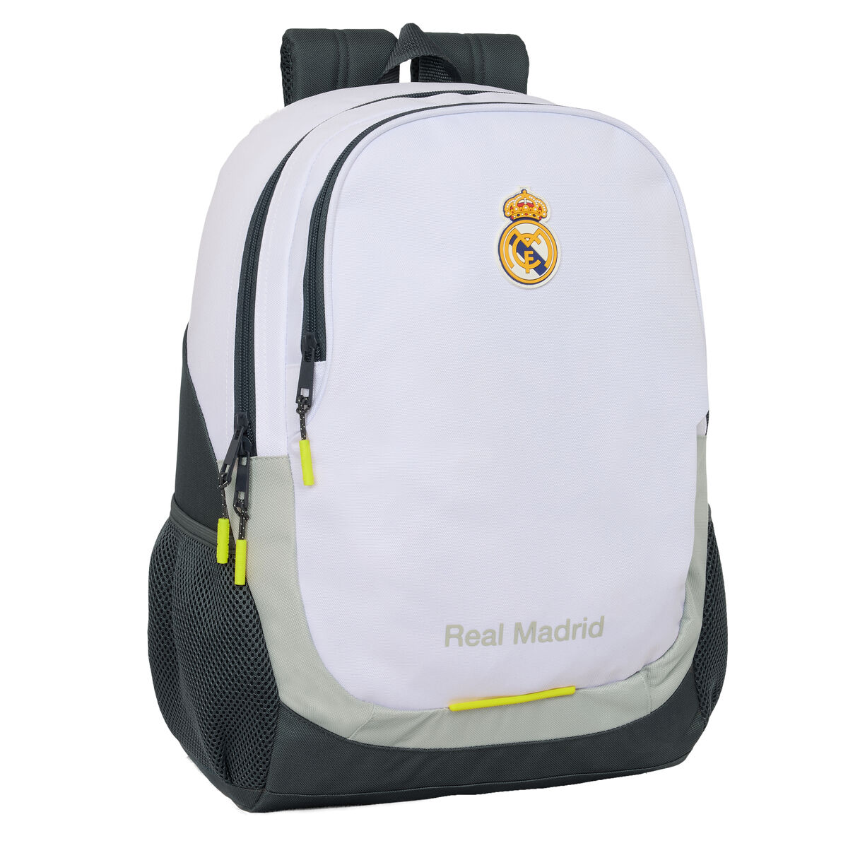 Zaino Scuola Real Madrid C.f. Bianco 32 X 44 X 16 cm
