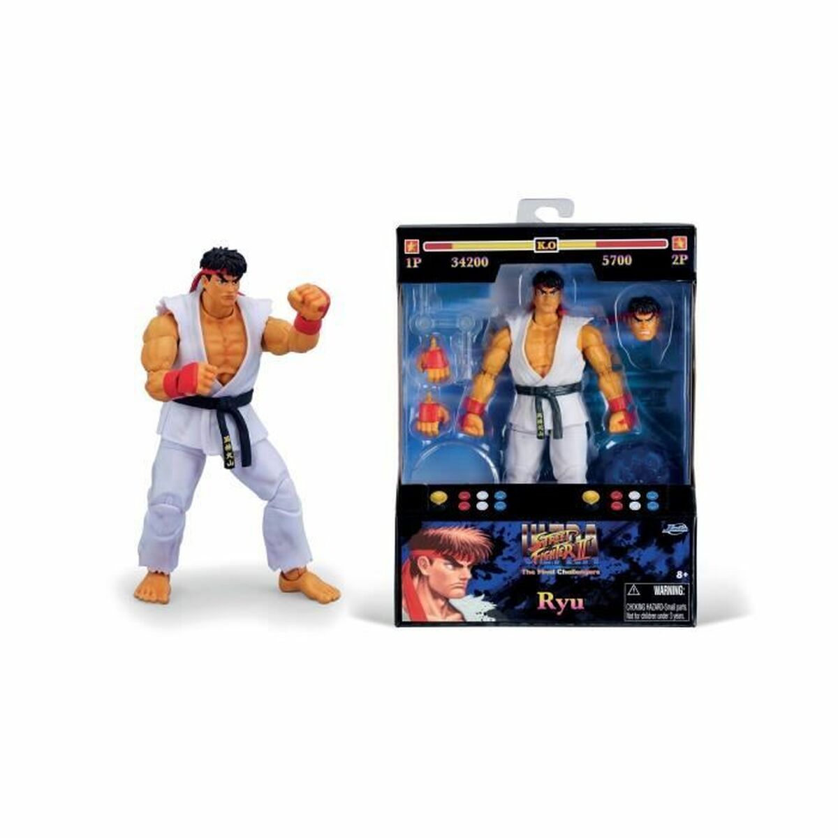 Statuetta Articolata Jada Street Fighters - Ryu 15 cm
