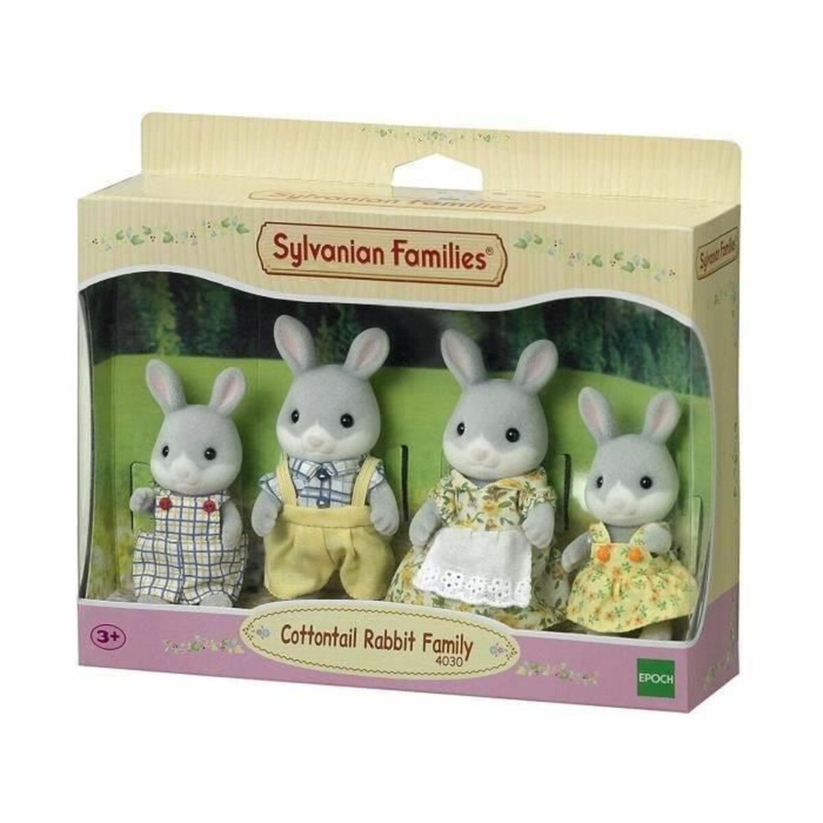 Set Di Pupazzi Sylvanian Families Family Gray Rabbit