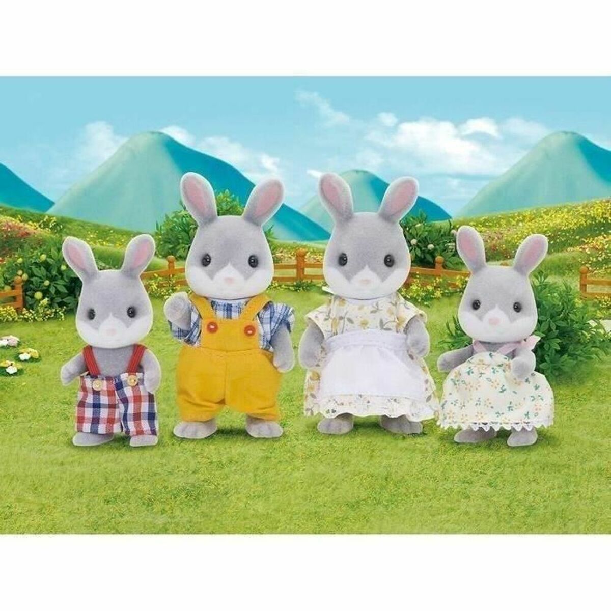 Set Di Pupazzi Sylvanian Families Family Gray Rabbit - Image 3