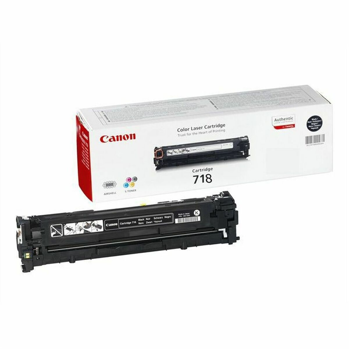 Toner Originale Canon CrG-718 Bk Nero