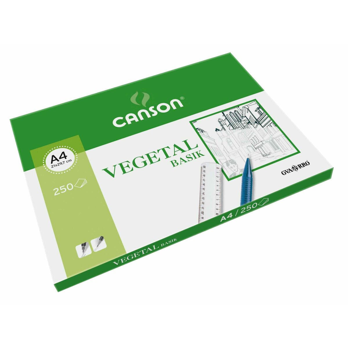 Carta Vegetale Canson Basik A4 90 G/m² 210 X 297 mm
