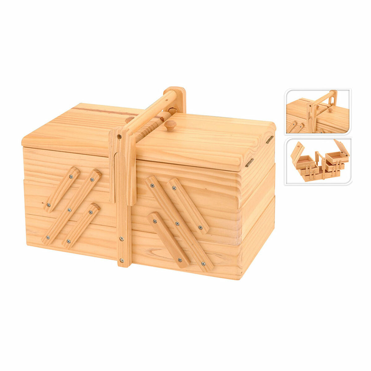 Scatola Da Cucito Excellent Houseware 784610430 30 X 17,5 X 19 cm