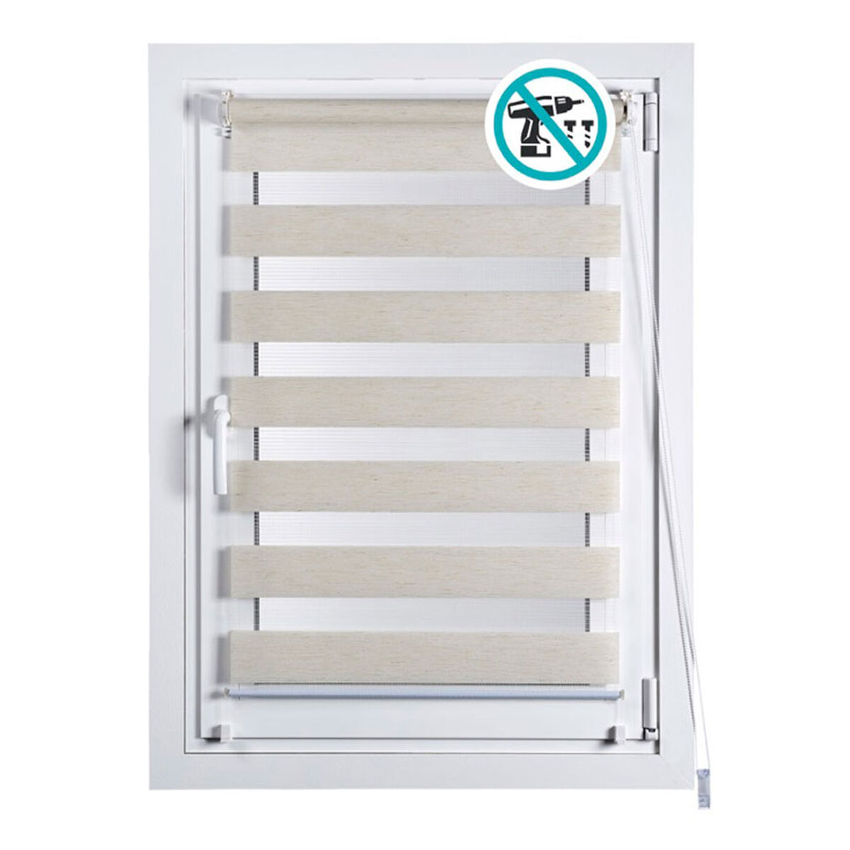 Store A Rullo Stor Planet Clip&fix Night&day Beige 120 X 180 cm