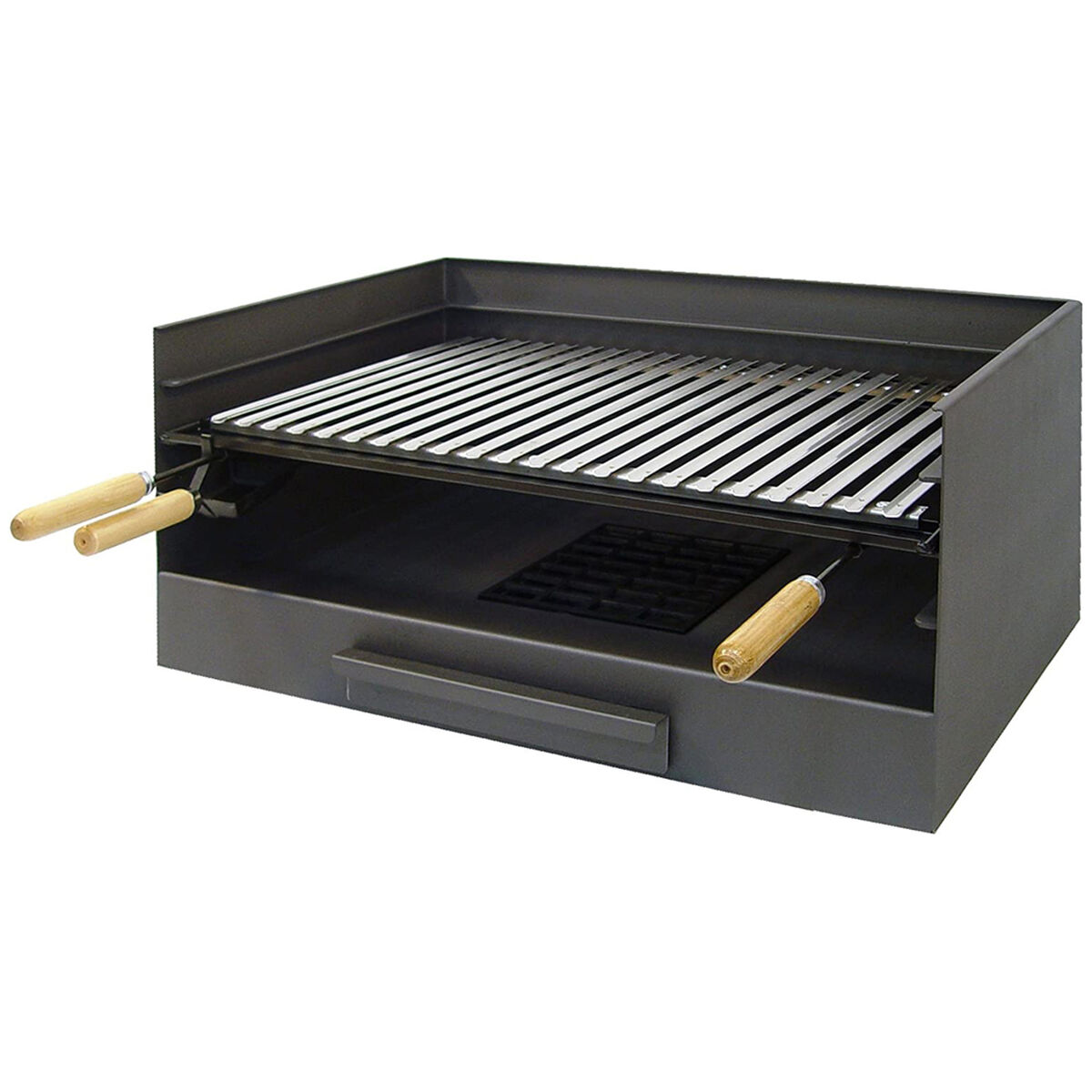 Barbecue Imex El Zorro Centrotavolo Grill Carbone Nero Acciaio Inossidabile 61 X 40 X 32 cm