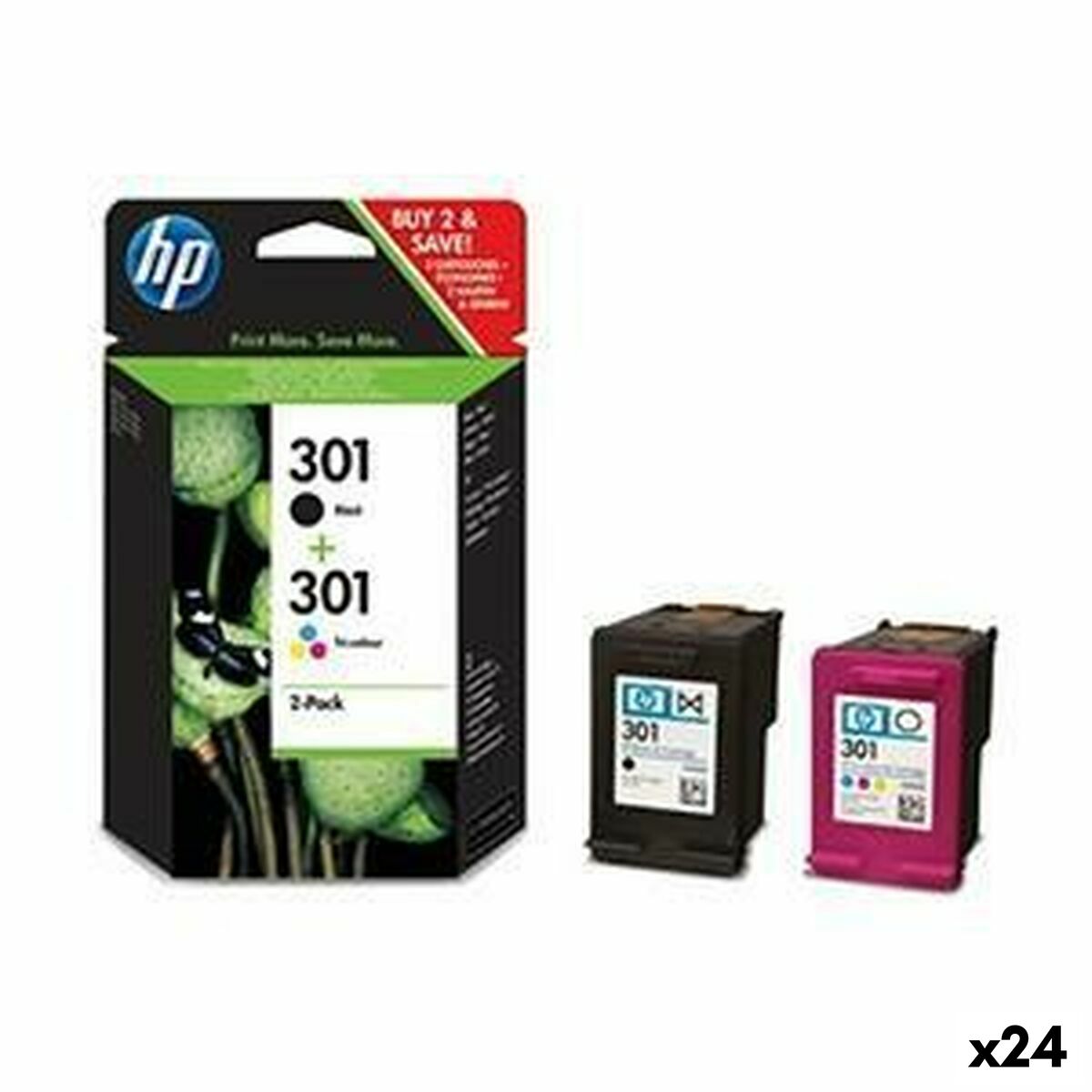 Cartuccia Ad Inchiostro Originale Hp 301 Giallo (24 Unità)