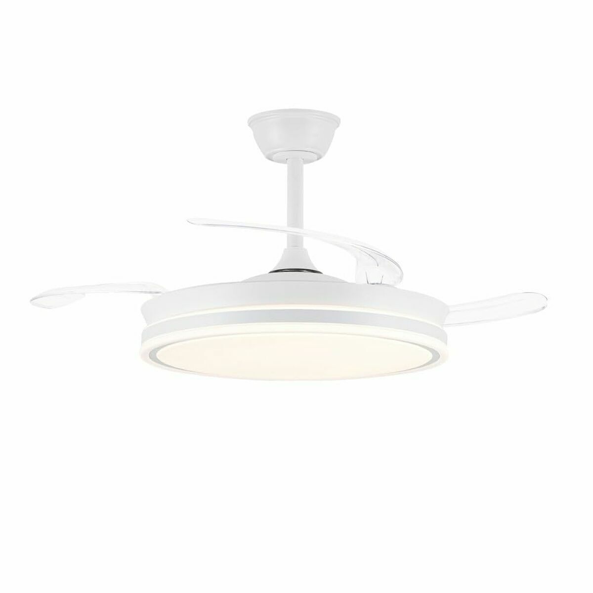 Ventilatore Da Soffitto Cristalrecord Evo Retrac Trasparente 72 W