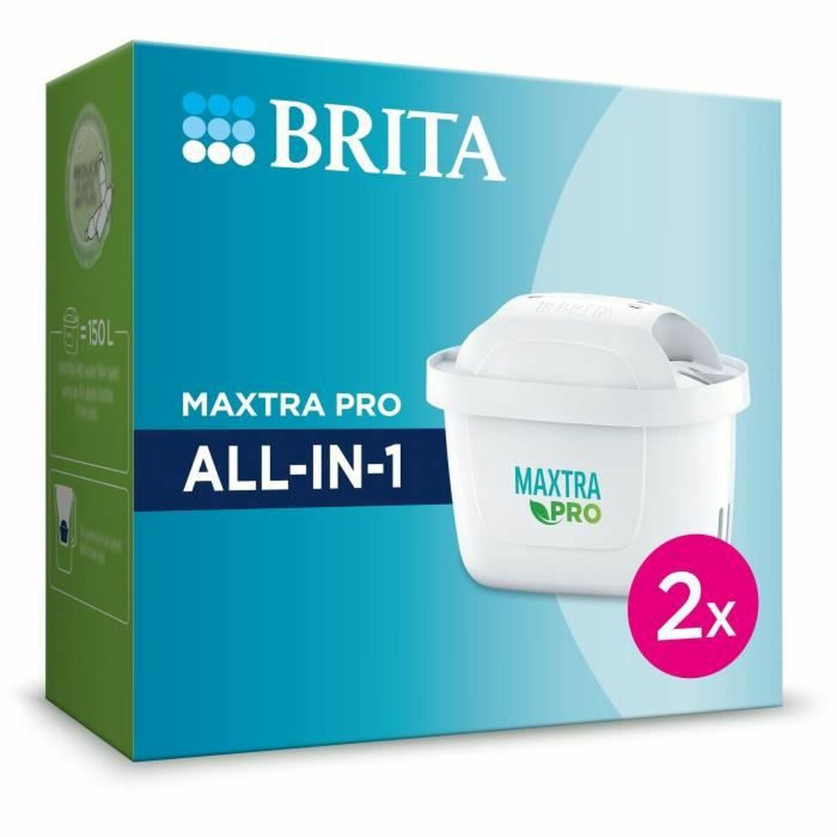 Filtro Per Brocca Filtrante Brita Maxtra Pro AlL-IN-1 (2 Unità)