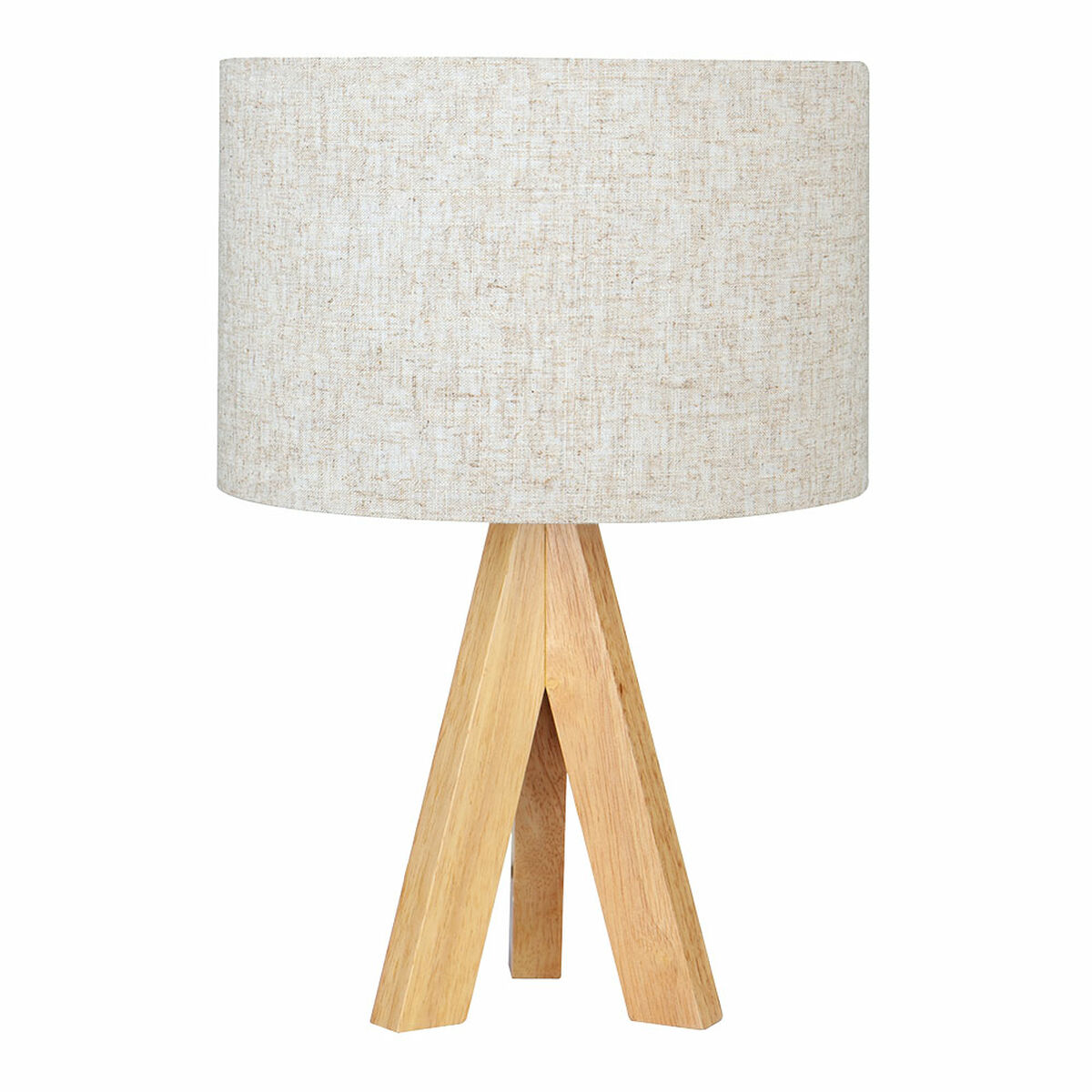 Lampada Da Tavolo Edm 32160 Legno Stoffa 18 X 18 X 30 Cm E27