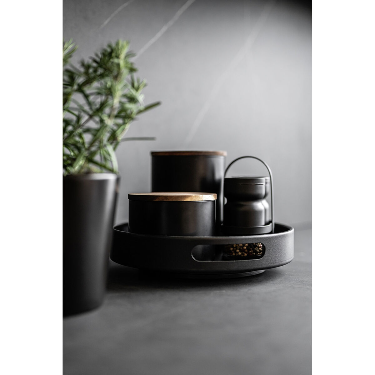 Vassoio Wenko Susie 55098100 Nero Rotondo - Image 6