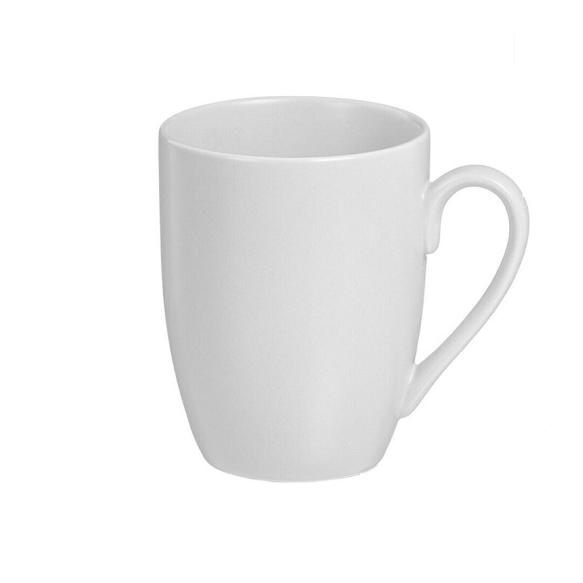 Set Di 6 Tazze Caison Bianco Porcellana 350 Ml Finitura Opaca