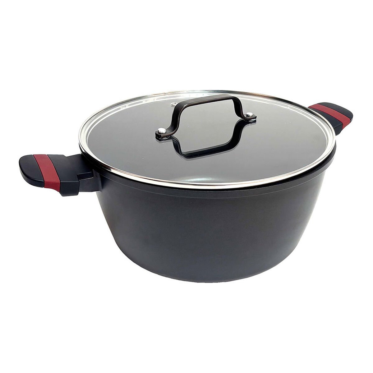 Casseruola Con Coperchio San Ignacio Denia Experto Nero Rosso Ø 24 cm