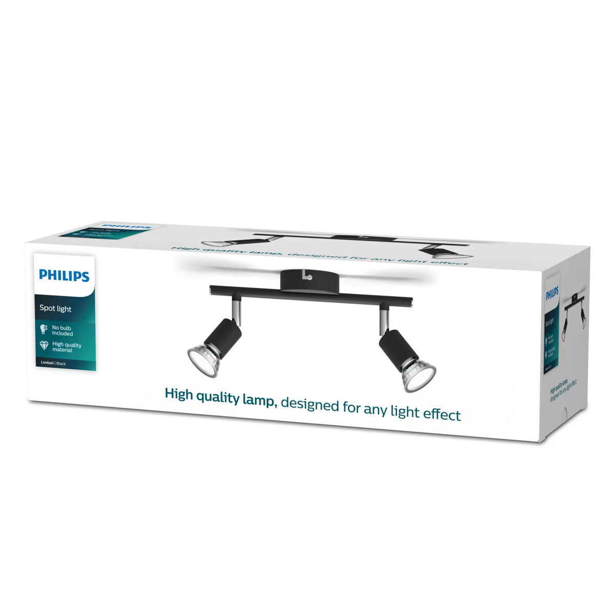 Faretto Philips Limbali Nero Gu10 (2 Unità) - Image 6