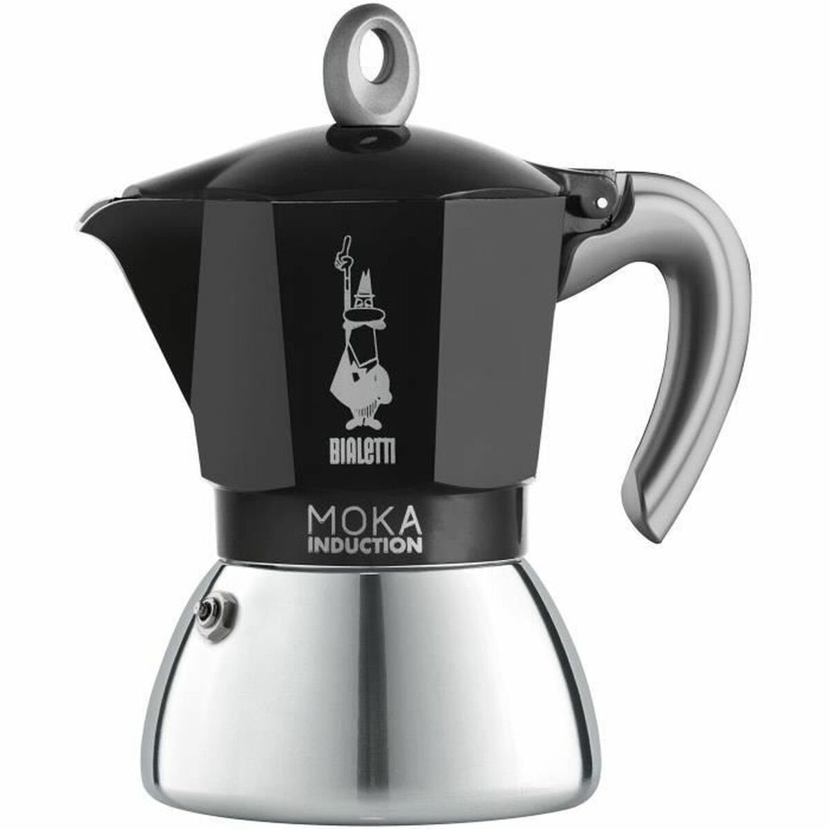 Caffettiera Italiana Beurer Bialetti New Moka 6 Tazze Nero Metallo Alluminio