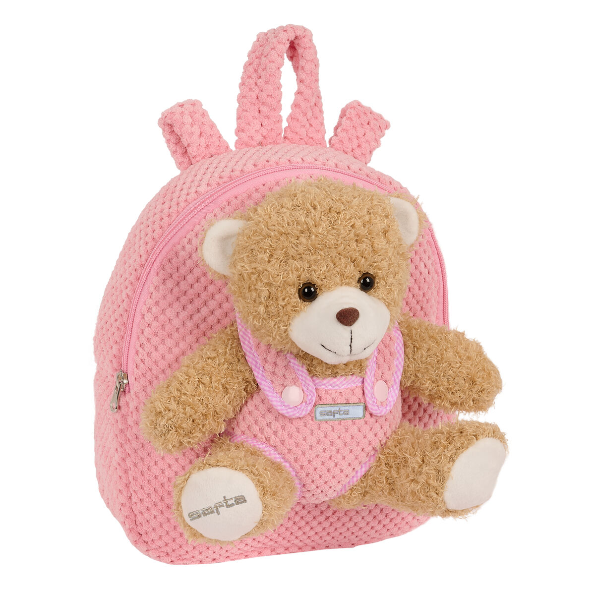 Zaino Per Bambini Safta Orsetto Di Peluche Rosa 23 X 27 X 7,5 cm