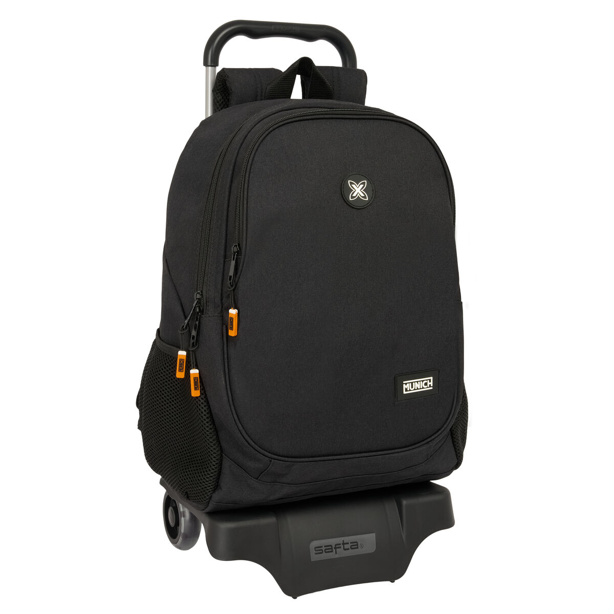 Trolley Per La Scuola Munich Lagoon Nero 32 X 44 X 16 cm