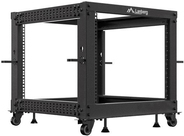 Lanberg Or01-6109-B, Freistehendes Gestell, 9u, 600 Kg, Ablageschienen, (or01-6109-b)