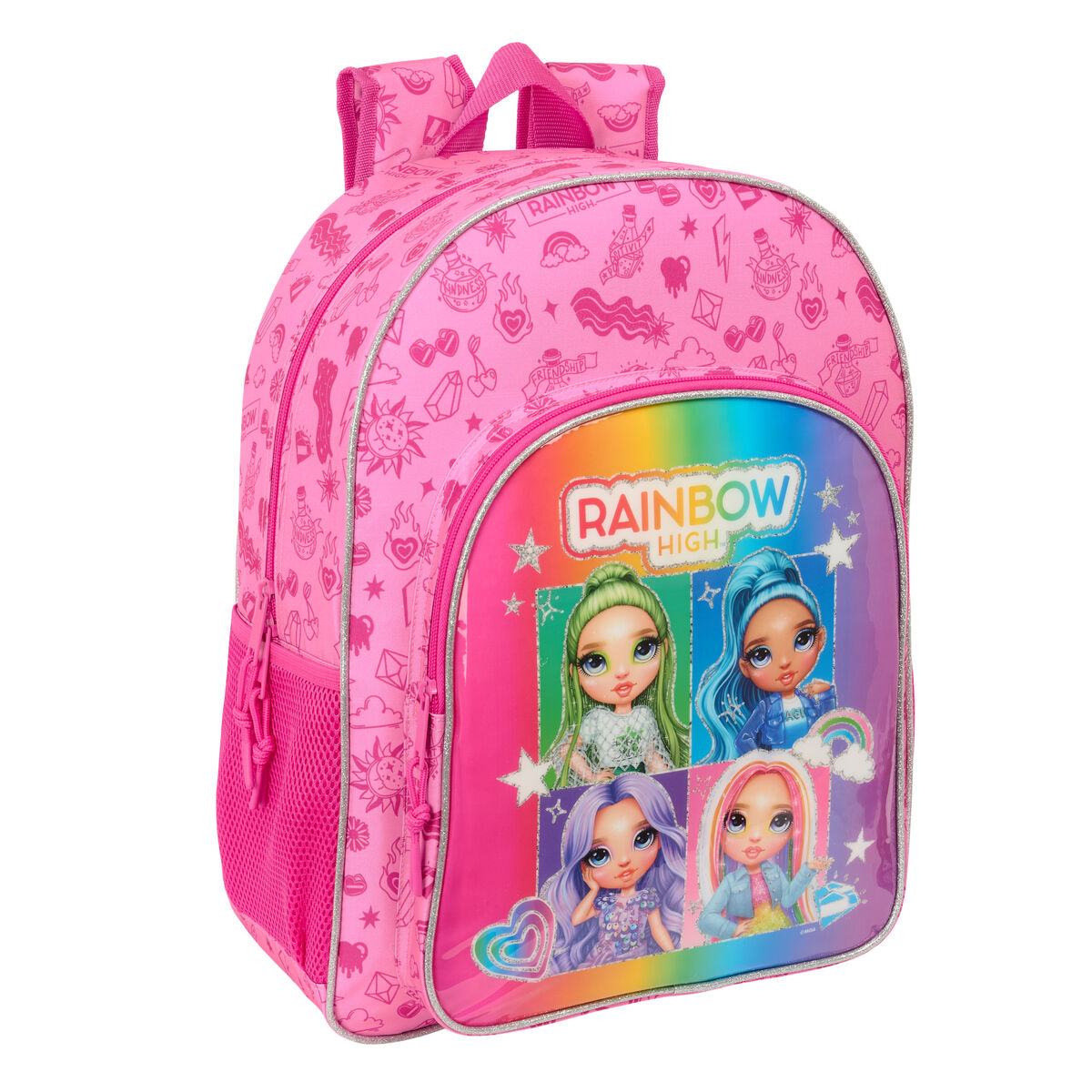 Zaino Scuola Rainbow High Shine Multicolore 33 X 42 X 14 cm