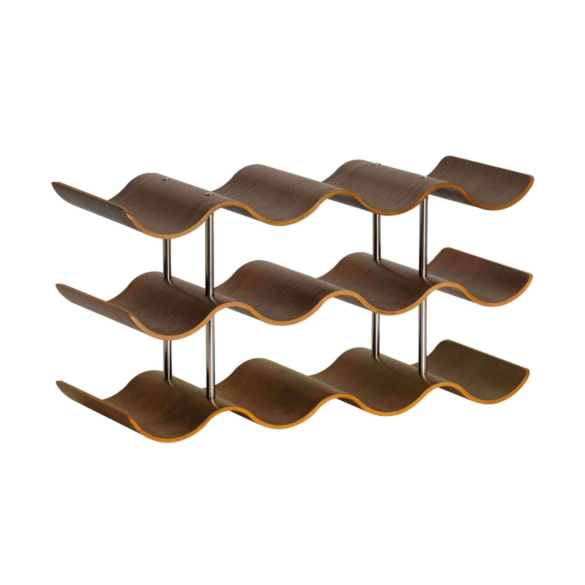 Portabottiglie Andrea House Legno Di Noce 42 X 16 X 23 cm