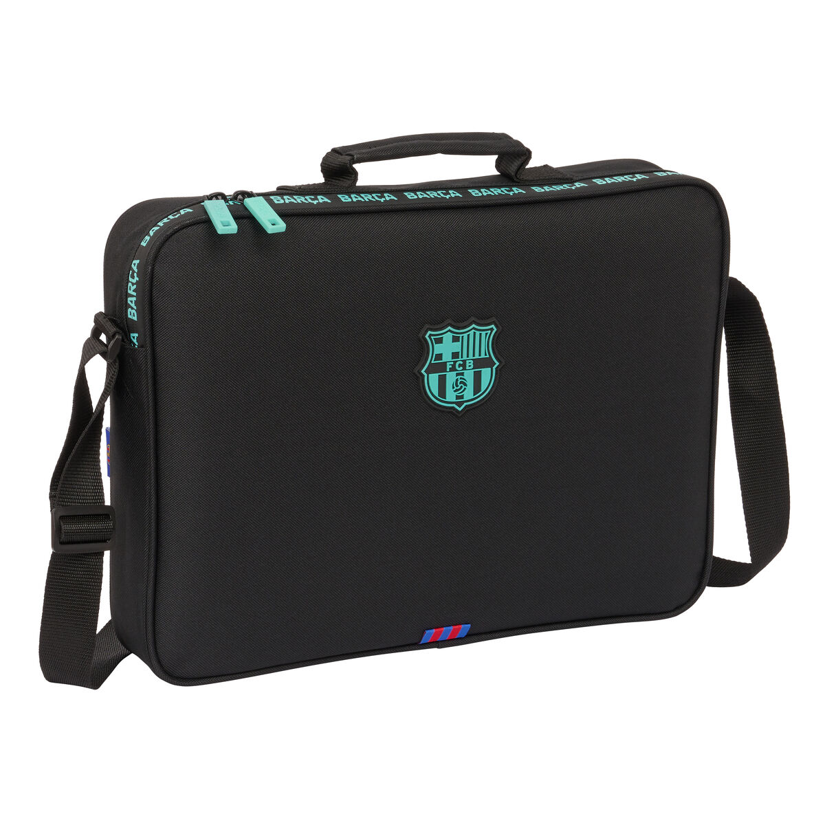 Borsa Per La Scuola F.c. Barcelona Nero 38 X 28 X 6 cm