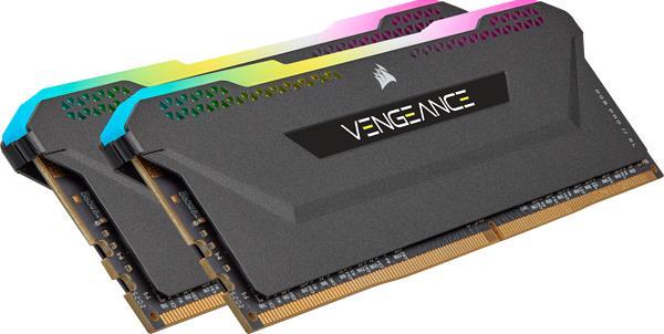 Corsair Vengeance Rgb Pro Sl - Ddr4 - Kit - 32 Gb: 2 X 16 Gb - Dimm 288-Pin - 3600 Mhz / Pc4-28800 - Cl18 - 1.35 V - Ungepuffert - NoN-Ecc - Schwarz
