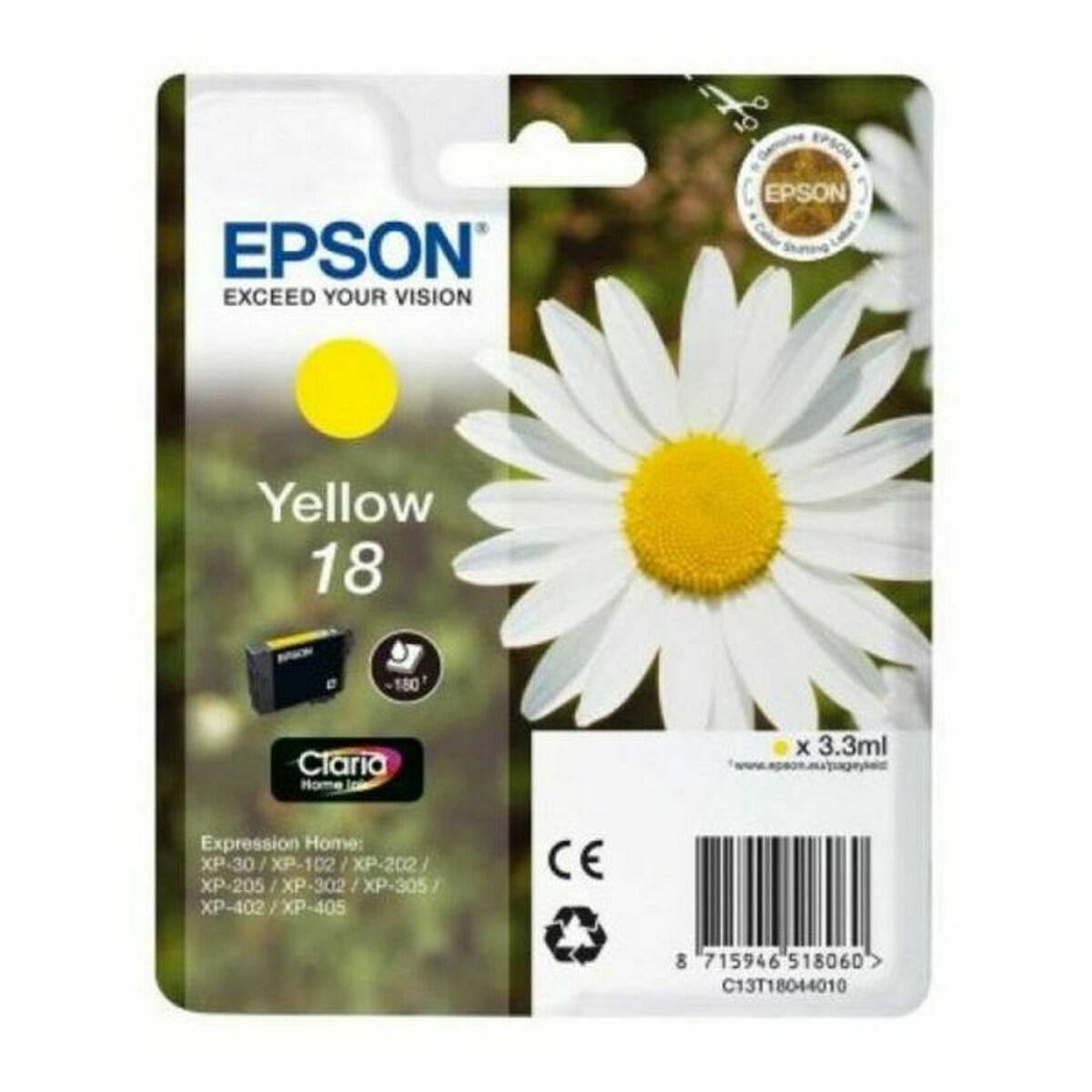 Cartuccia D'inchiostro Compatibile Epson Cartucho Epson 18 Amarillo Giallo