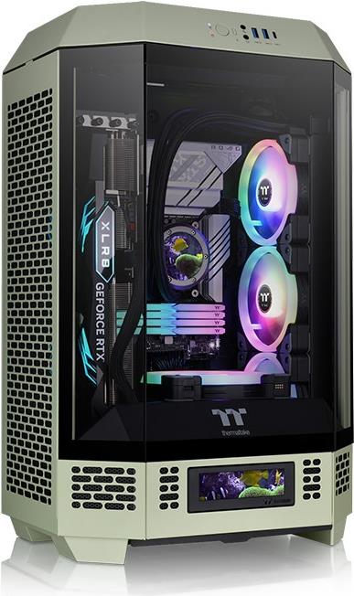 Thermaltake The Tower 300 - Micro Tower - Mini Itx / Micro Atx - Seitenteil Mit Fenster (gehärtetes Glas) - Keine Spannungsversorgung - Matcha Green