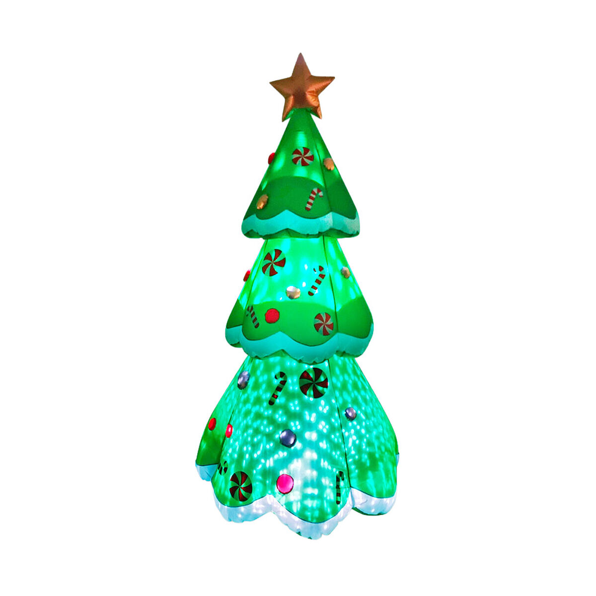 Albero Di Natale Basic & Co Poliestere Polipropilene 110 X 110 X 240 Cm Gonfiabile