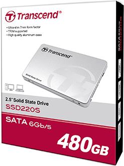 Transcend Ssd220s - Ssd - 480gb - Intern - 6,4 Cm (2.5") - Sata 6gb/s (ts480gssd220s)