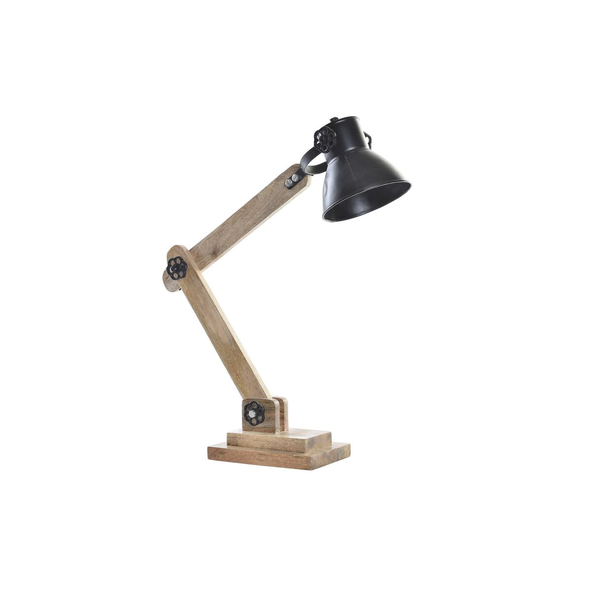 Lampada Da Tavolo Dkd Home Decor Metallo Legno Di Mango 50 W 220 V 50 X 15 X 65 cm