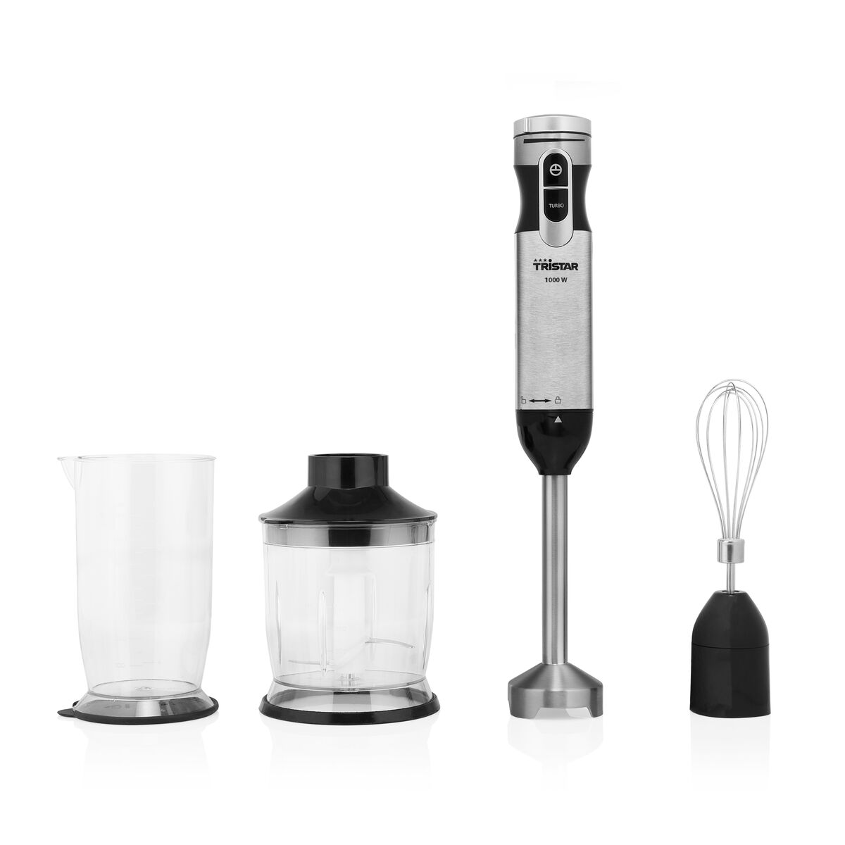 Frullatore Ad Immersione Tristar Mx4829 Nero Argentato 1000 W