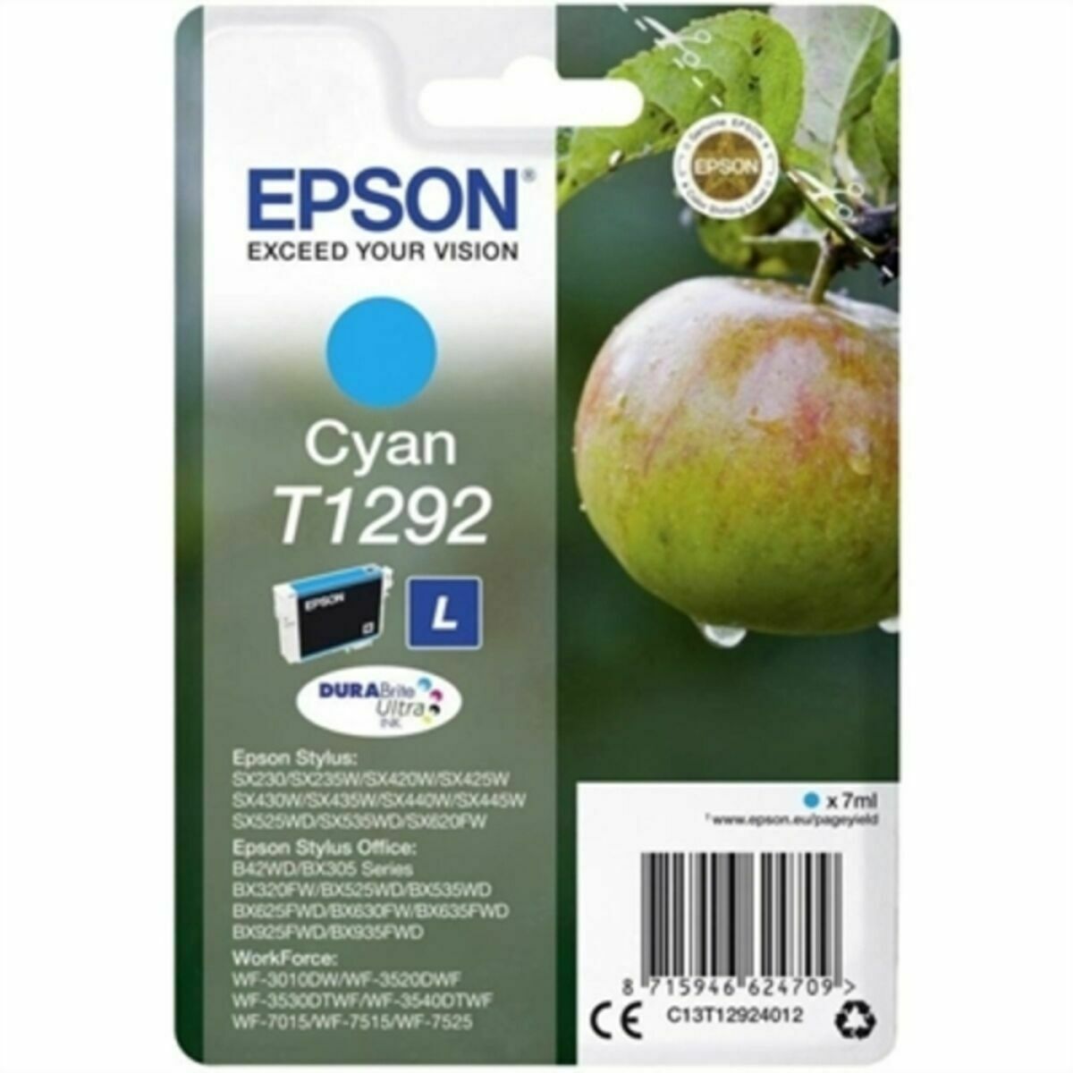 Cartuccia D'inchiostro Compatibile Epson C13t12924012 Ciano