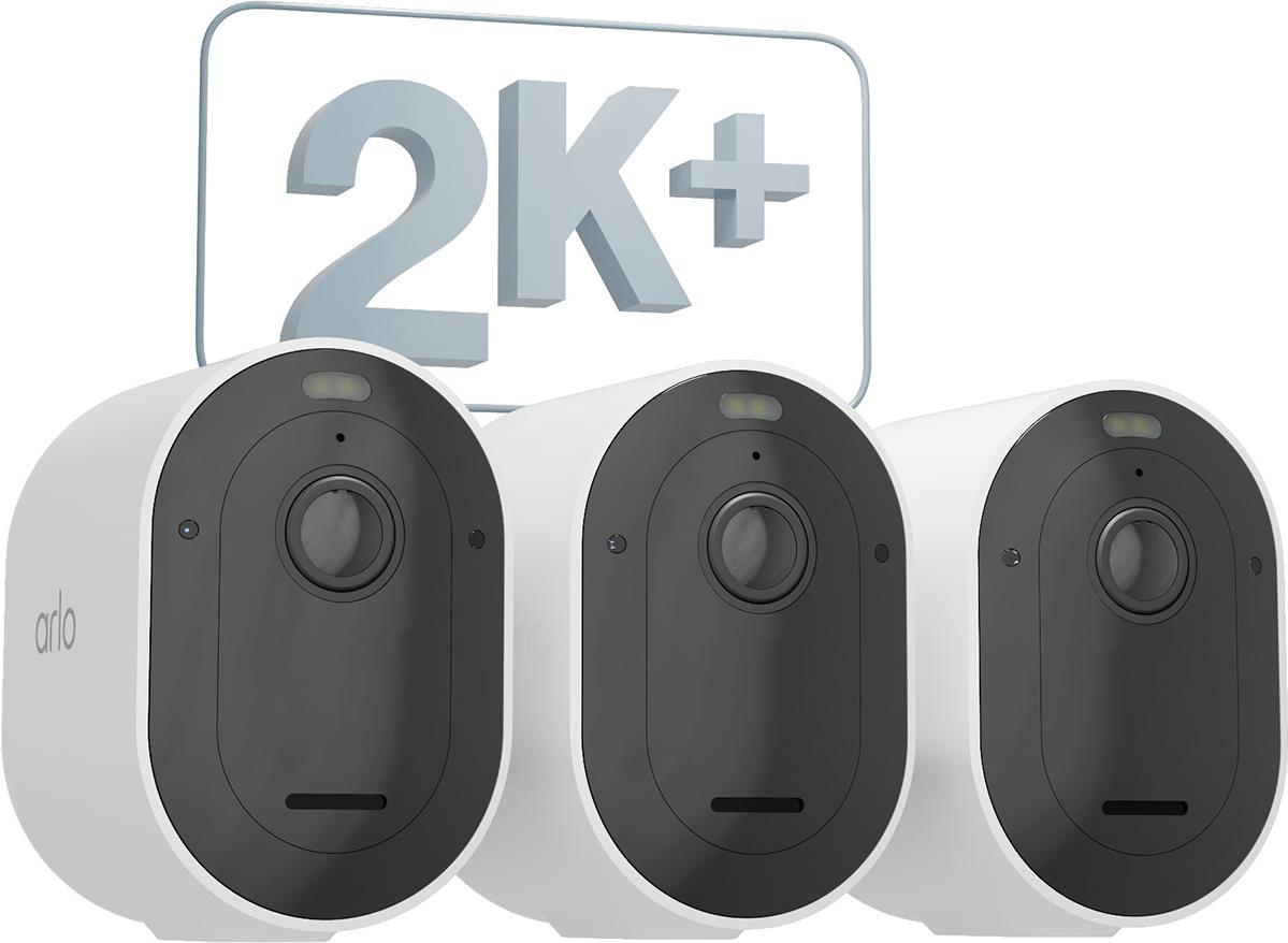 Arlo Pro 5 - NetzwerK-Überwachungskamera - Außenbereich - Witterungsbeständig - Farbe (tag&nacht) - Audio - Drahtlos - WI-Fi (packung Mit 3) (vmc4360